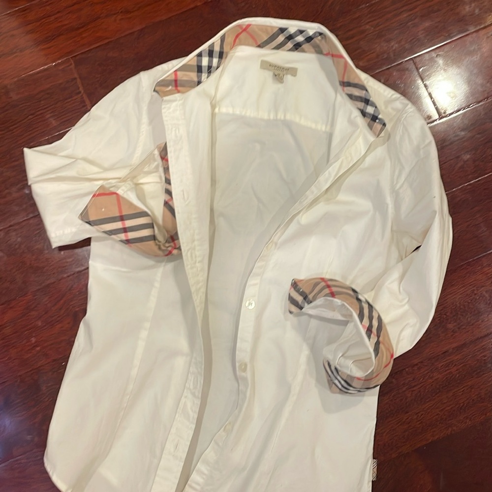 Burberry white blouse